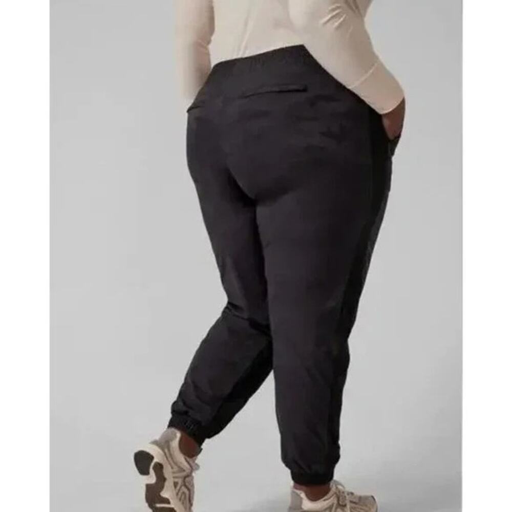 NEW Athleta Brooklyn Camo Joggers Women's Plus Size 26 Black - Picture 2 of 9